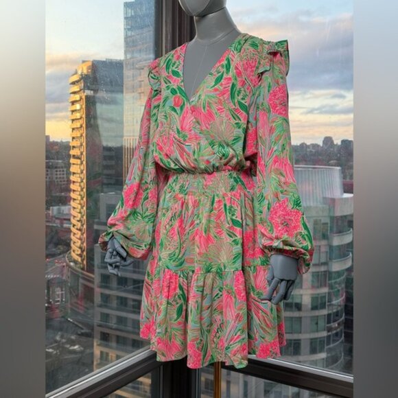 🆕 LILLY PULITZER 🧿 NWT Taviana Stretch Dress Coming in Hot Blue Horizon, Sz 10 - Picture 11 of 15